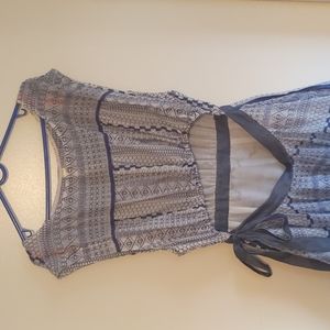 Anthropology summer dress with waist cut out - large